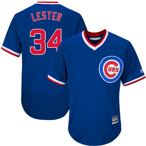 Cubs #34 Jon Lester Blue Flexbase Authentic Collection Cooperstown Stitched MLB Jersey Cubs #34 Jon Lester Blue Flexbase Authentic Collection Cooperstown Stitched MLB Jersey