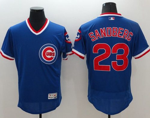 Cubs #23 Ryne Sandberg Blue Flexbase Authentic Collection Cooperstown Stitched MLB Jersey Cubs #23 Ryne Sandberg Blue Flexbase Authentic Collection Cooperstown Stitched MLB Jersey