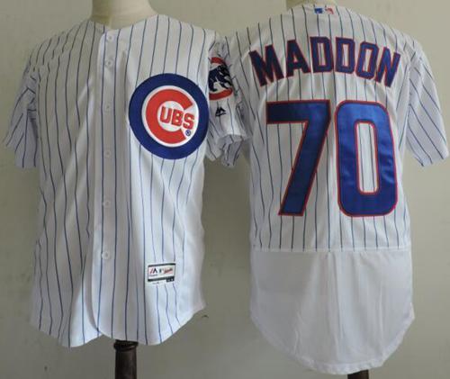 Cubs #70 Joe Maddon White Flexbase Authentic Collection Stitched MLB Jersey Cubs #70 Joe Maddon White Flexbase Authentic Collection Stitched MLB Jersey