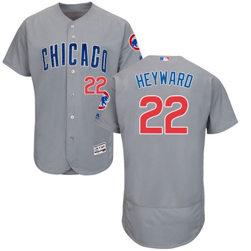 Cubs #22 Jason Heyward Grey Flexbase Authentic Collection Road Stitched MLB Jersey Cubs #22 Jason Heyward Grey Flexbase Authentic Collection Road Stitched MLB Jersey