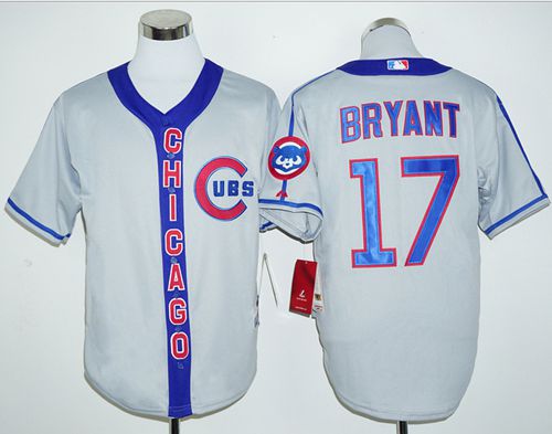 Cubs #17 Kris Bryant Grey Cooperstown Stitched MLB Jersey Cubs #17 Kris Bryant Grey Cooperstown Stitched MLB Jersey