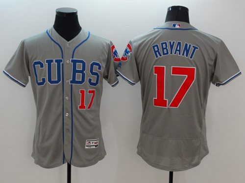 Cubs #17 Kris Bryant Grey Flexbase Authentic Collection Alternate Road Stitched MLB Jersey Cubs #17 Kris Bryant Grey Flexbase Authentic Collection Alternate Road Stitched MLB Jersey