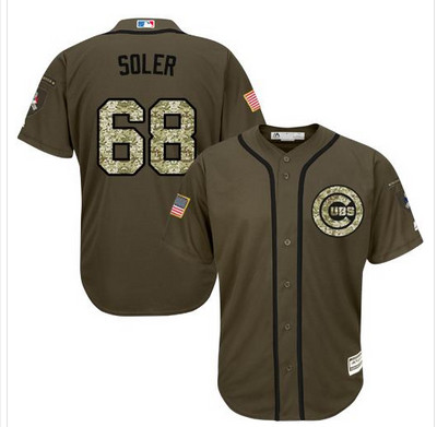 Cubs #68 Jorge Soler Green Salute to Service Stitched MLB Jersey Cubs #68 Jorge Soler Green Salute to Service Stitched MLB Jersey