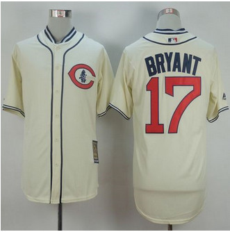 Chicago Cubs #17 Kris Bryant Cream 1929 Turn Back The Clock Stitched Baseball Jersey Chicago Cubs #17 Kris Bryant Cream 1929 Turn Back The Clock Stitched Baseball Jersey