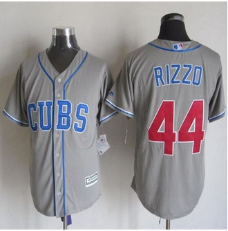 Chicago Cubs #44 Anthony Rizzo Grey Alternate Road New Cool Base Stitched Baseball Jersey Chicago Cubs #44 Anthony Rizzo Grey Alternate Road New Cool Base Stitched Baseball Jersey