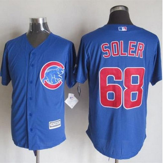 Chicago Cubs #68 Jorge Soler Blue New Cool Base Stitched Baseball Jersey Chicago Cubs #68 Jorge Soler Blue New Cool Base Stitched Baseball Jersey