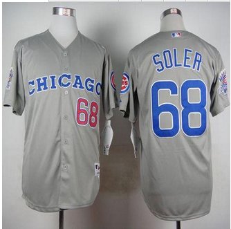 Chicago Cubs #68 Jorge Soler Grey 1990 Turn Back The Clock Stitched Baseball Jersey Chicago Cubs #68 Jorge Soler Grey 1990 Turn Back The Clock Stitched Baseball Jersey