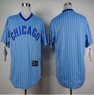 Chicago Cubs Blank Blue(White Strip) Cooperstown Throwback Stitched Baseball Jersey Chicago Cubs Blank Blue(White Strip) Cooperstown Throwback Stitched Baseball Jersey