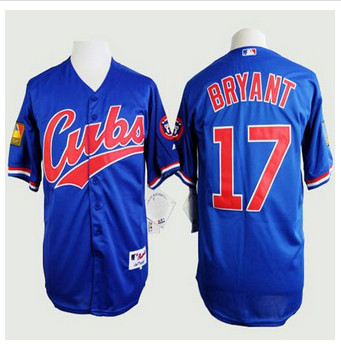 Chicago Cubs #17 Kris Bryant Blue 1994 Turn Back The Clock Stitched Baseball Jersey Chicago Cubs #17 Kris Bryant Blue 1994 Turn Back The Clock Stitched Baseball Jersey