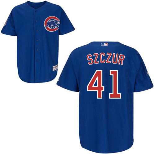 Chicago Cubs 41# Szczur Blue Authentic Personalized Alternate Jersey