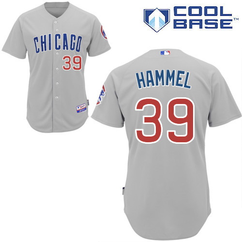 Chicago Cubs 39# Hammel Grey Authentic Personalized Road cool Jersey Chicago Cubs 39# Hammel Grey Authentic Personalized Road cool Jersey
