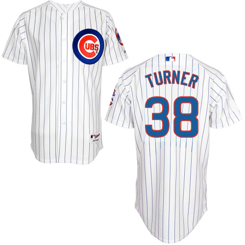 Chicago Cubs 38# Turner White Authentic Personalized Home Jersey Chicago Cubs 38# Turner White Authentic Personalized Home Jersey