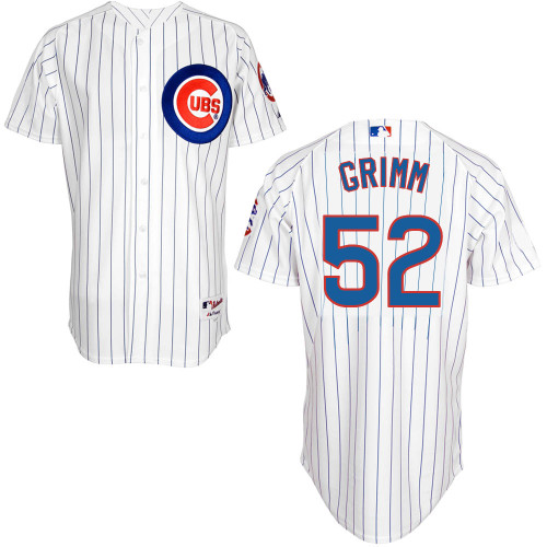 Chicago Cubs 52# Grimm White Authentic Personalized Home Jersey Chicago Cubs 52# Grimm White Authentic Personalized Home Jersey