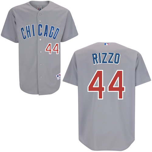 Chicago Cubs 44# Rizzo Grey Authentic Personalized Road Jersey Chicago Cubs 44# Rizzo Grey Authentic Personalized Road Jersey