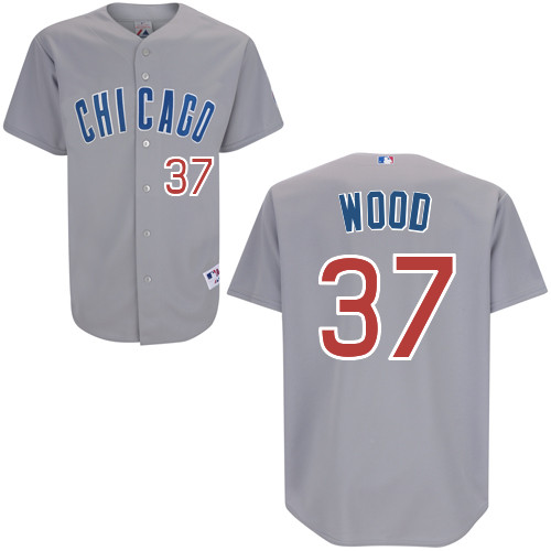 Chicago Cubs 37# Wood Grey Authentic Personalized Road Jersey Chicago Cubs 37# Wood Grey Authentic Personalized Road Jersey