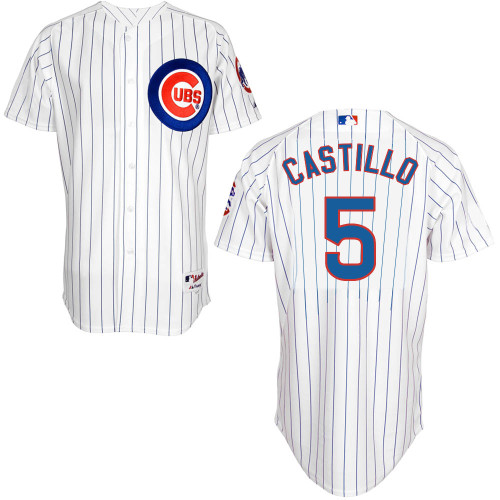 Chicago Cubs 5# Castillo White Authentic Personalized Home Jersey Chicago Cubs 5# Castillo White Authentic Personalized Home Jersey