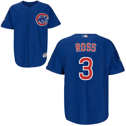 Chicago Cubs 3# Ross Blue Authentic Personalized Alternate Jersey Chicago Cubs 3# Ross Blue Authentic Personalized Alternate Jersey