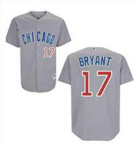 Chicago Cubs #17 kris BRYANT MLB gray jersey Chicago Cubs #17 kris BRYANT MLB gray jersey