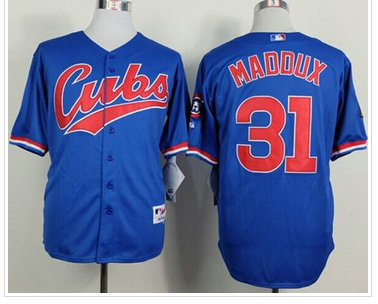 Chicago Cubs #31 Greg Maddux Blue 1994 Turn Back The Clock Stitched Baseball Jersey Chicago Cubs #31 Greg Maddux Blue 1994 Turn Back The Clock Stitched Baseball Jersey