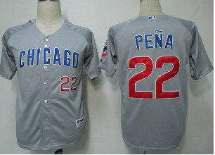 Chicago Cubs 22 Pena Grey MLB Jerseys Chicago Cubs 22 Pena Grey MLB Jerseys