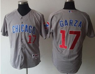 Chicago Cubs 17 Garza Grey Jerseys Chicago Cubs 17 Garza Grey Jerseys
