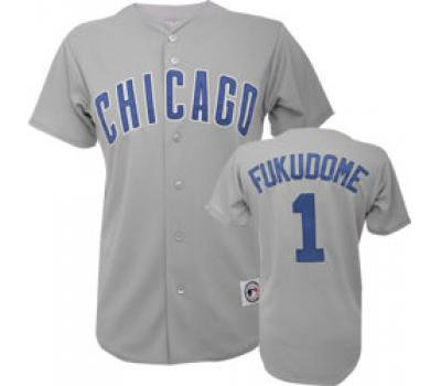 jerseys Chicago Cubs 1 K.Fukudome Grey