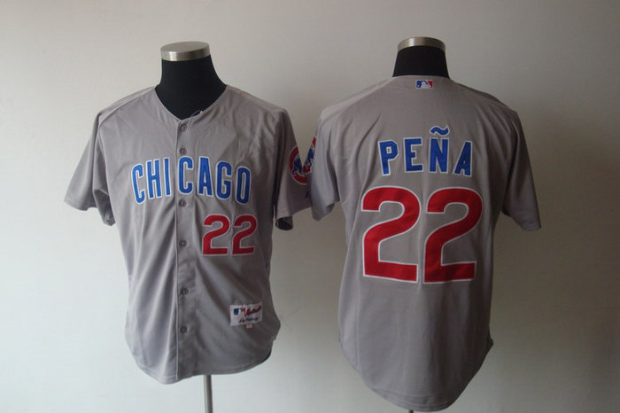 chicago cubs 22# pena grey chicago cubs 22# pena grey