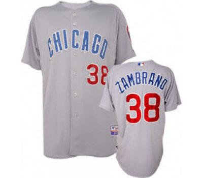 jerseys Chicago Cubs 38 Zambrono Grey
