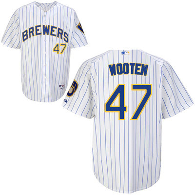 Milwaukee Brewers #47 Wooteh Authentic Personalized Alternate Home White Jersey