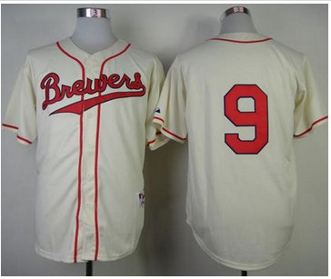 Milwaukee Brewers #9 Jean Segura Cream 1948 Turn Back The Clock Stitched Baseball Jersey