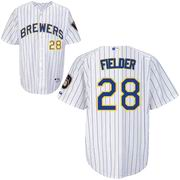 Milwaukee Brewers 28 Prince Fielder Alternate Hom white