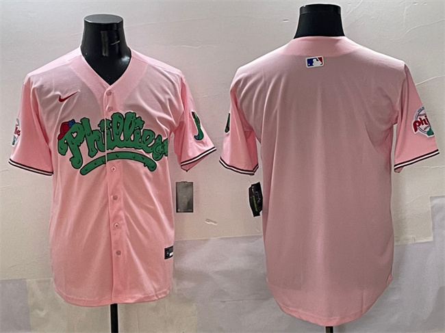 Men's Philadelphia Phillies Blank Pink Phanatic Limited Stitched Jersey Men's Philadelphia Phillies Blank Pink Phanatic Limited Stitched Jersey