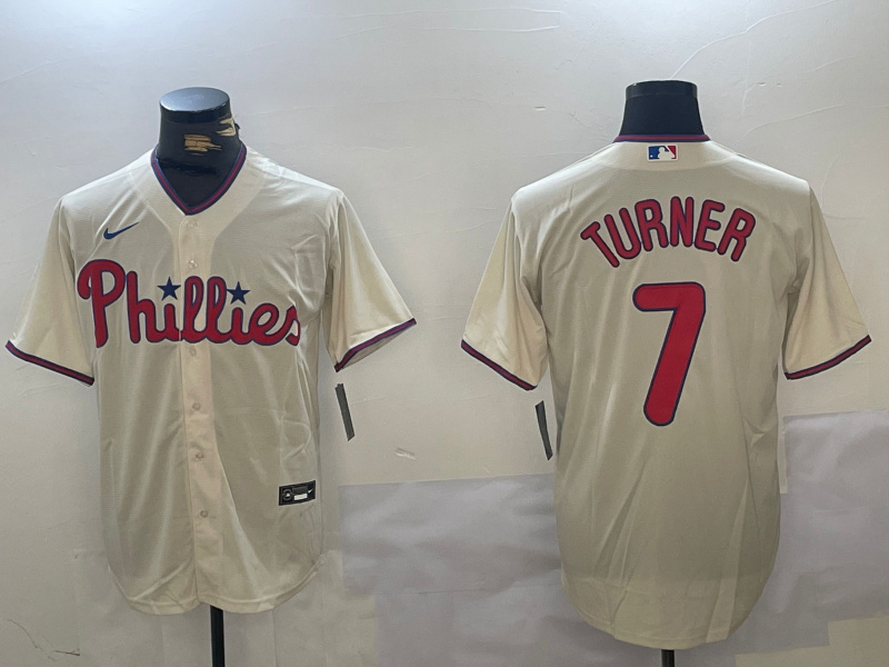 Men's Philadelphia Phillies #7 Trea Turner gream Cool Base Stitched Jersey Men's Philadelphia Phillies #7 Trea Turner gream Cool Base Stitched Jersey