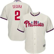 Men's Philadelphia Phillies #2 Jean Segura cream Cool Base Jersey Men's Philadelphia Phillies #2 Jean Segura cream Cool Base Jersey