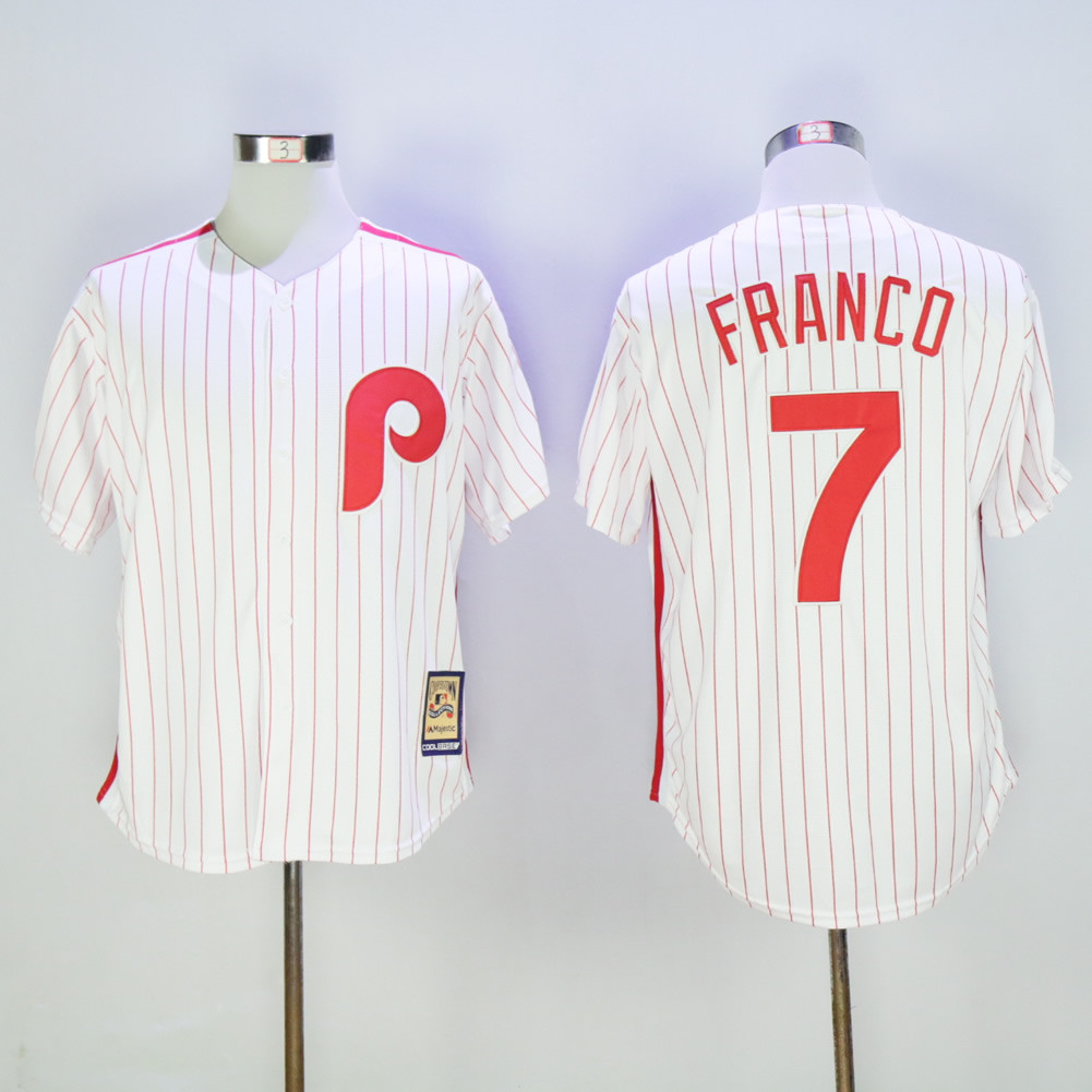 Phillies 7 Maikel Franco White Cooperstown Collection Cool Base Jersey Phillies 7 Maikel Franco White Cooperstown Collection Cool Base Jersey