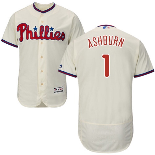 Phillies #1 Richie Ashburn Cream Flexbase Authentic Collection Stitched MLB Jersey Phillies #1 Richie Ashburn Cream Flexbase Authentic Collection Stitched MLB Jersey