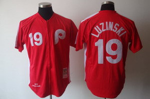 Philadelphia Phillies 19 LUZINSKI blue Baseball Throwback Jerseys Philadelphia Phillies 19 LUZINSKI blue Baseball Throwback Jerseys
