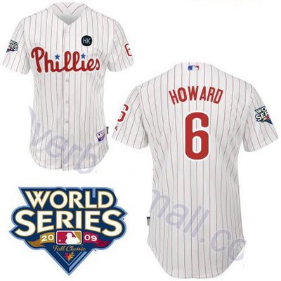 Philadelphia Phillies 6 Ryan Howard White jerseys Philadelphia Phillies 6 Ryan Howard White jerseys