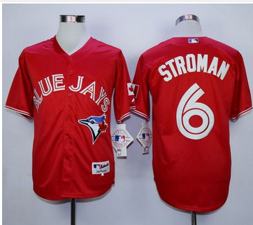 Toronto Blue Jays #6 Marcus Stroman Red Canada Day Stitched MLB Jersey