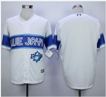 Toronto Blue Jays Blank White Exclusive New Cool Base Stitched MLB Jersey
