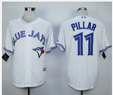 Toronto Blue Jays #11 Kevin Pillar White New Cool Base Stitched MLB Jersey