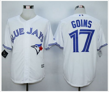 Toronto Blue Jays #17 Ryan Goins White New Cool Base Stitched MLB Jersey
