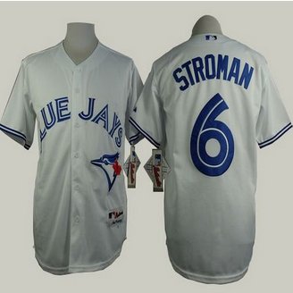 Toronto Blue Jays #6 Marcus Stroman White Cool Base Stitched Baseball Jersey