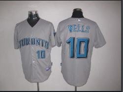 Toronto Blue Jays #10 Vernon Wells White jerseys