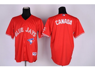 mlb jerseys toronto blue jays blank red(Canada)