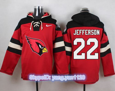 Nike Cardinals #22 Tony Jefferson Red Player Pullover NFL Hoodie