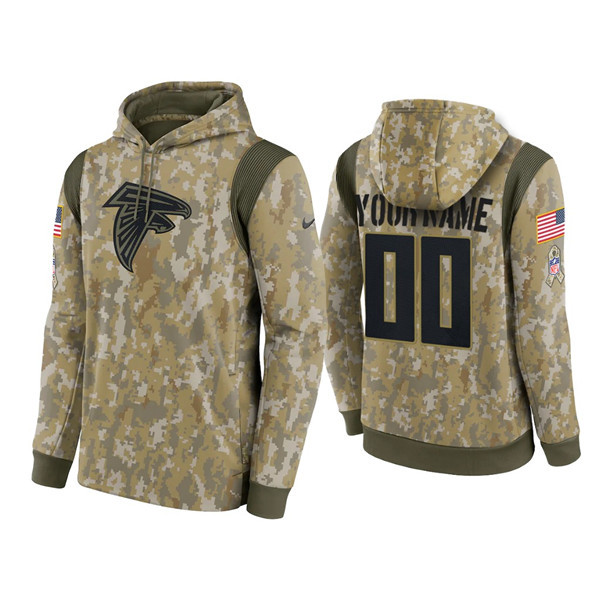 Men's Atlanta Falcons Active Player Custom Camo 2021 Salute To Service Therma Performance Pullover Hoodie Men's Atlanta Falcons Active Player Custom Camo 2021 Salute To Service Therma Performance Pullover Hoodie
