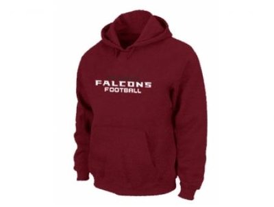 Atlanta Falcons Authentic font Pullover Hoodie Red Atlanta Falcons Authentic font Pullover Hoodie Red