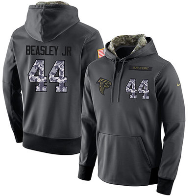 NFL Men's Nike Atlanta Falcons #44 Vic Beasley Jr Stitched Black Anthracite Salute to Service Player Performance Hoodie NFL Men's Nike Atlanta Falcons #44 Vic Beasley Jr Stitched Black Anthracite Salute to Service Player Performance Hoodie