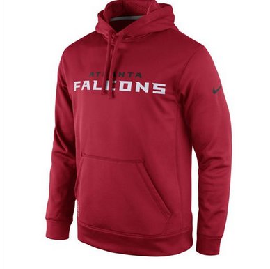 Atlanta Falcons Nike KO Wordmark Performance Hoodie Red